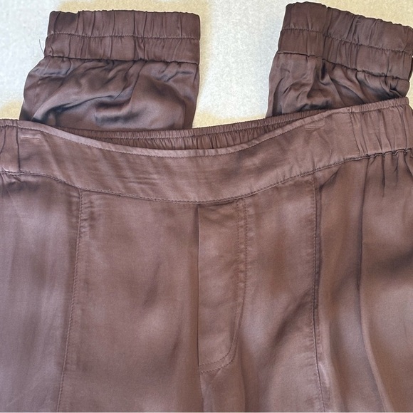 Young Fabulous & Broke NWT Jenson Satin Brown Joggers - Picture 5 of 10